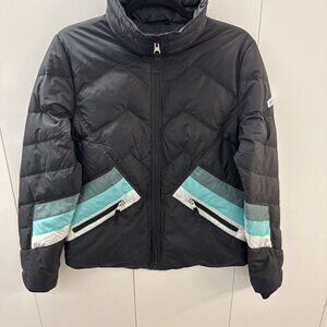 Obermeyer Women's Duck Down Full Zip Puffer Ski Jacket Coat Medium